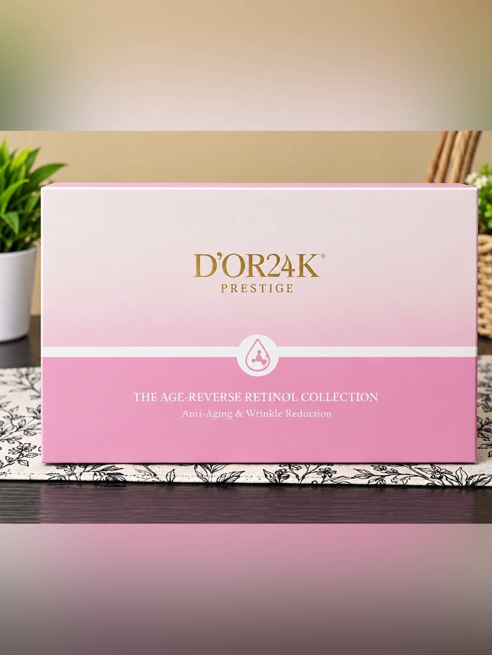D'Or Skincare Pink & Gold Cleanser & Exfoliant Set